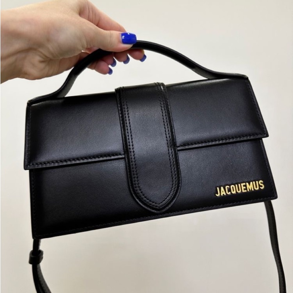 Jacquemus Le Grand Bambino Black Leather